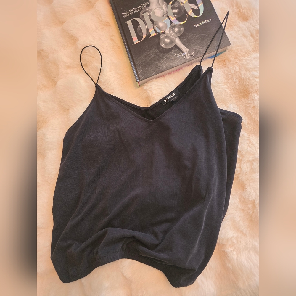 Flowy Limited black spaghetti strap top